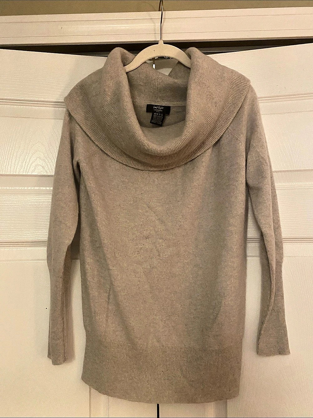 Jones New York Cashmere-Wool Cowl Neck Sweater Size Small